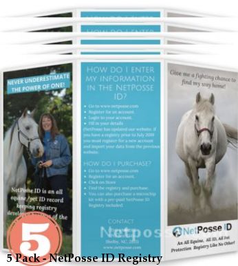 5 Pack - NetPosse ID Registry